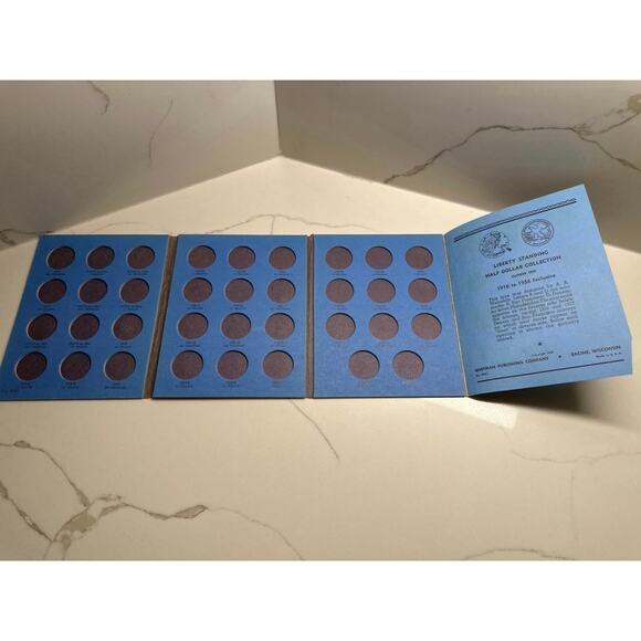 Whitman Liberty Standing Half Dollar Coin Folder - Picture 2 of 4